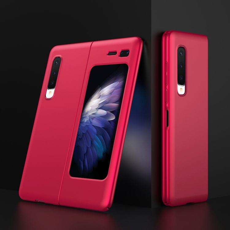 

For Galaxy Fold / W2020 Frosted Full Coverage PC Protective Case(Red)