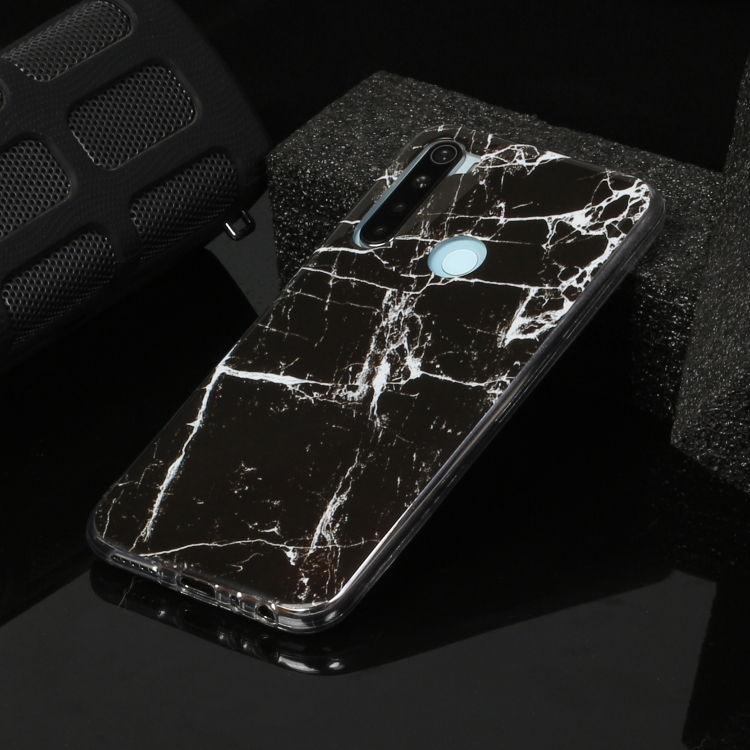 

For Xiaomi Redmi Note 8 Marble Pattern Soft TPU Protective Case(Black)