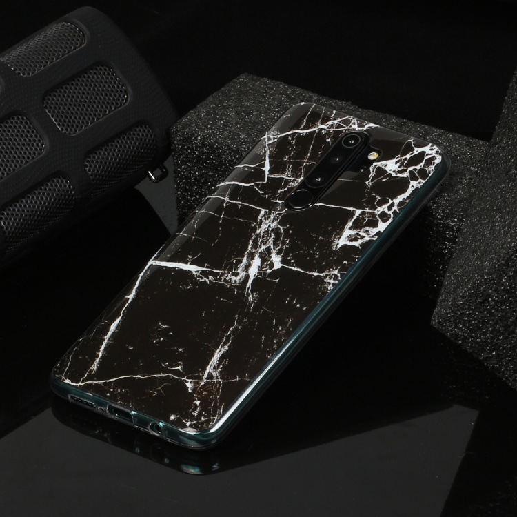 

For Xiaomi Redmi Note 8 Pro Marble Pattern Soft TPU Protective Case(Black)