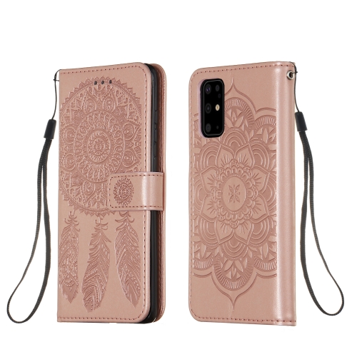 

For Galaxy S20 Plus Dream Catcher Printing Horizontal Flip Leather Case with Holder & Card Slots & Wallet & Lanyard(Rose Gold)