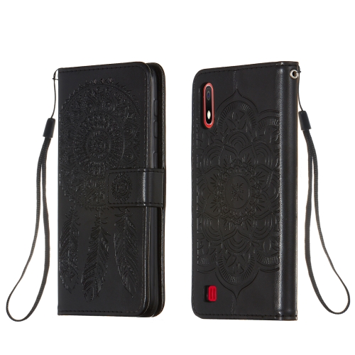 

For Galaxy A10 Dream Catcher Printing Horizontal Flip Leather Case with Holder & Card Slots & Wallet & Lanyard(Black)