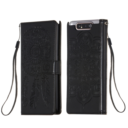 

For Galaxy A80 Dream Catcher Printing Horizontal Flip Leather Case with Holder & Card Slots & Wallet & Lanyard(Black)