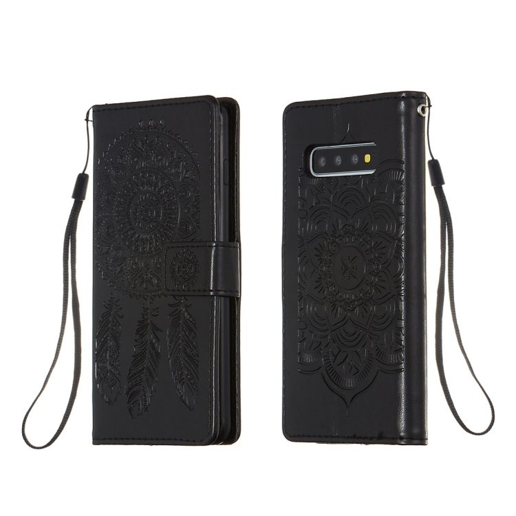 

For Galaxy S10 Dream Catcher Printing Horizontal Flip Leather Case with Holder & Card Slots & Wallet & Lanyard(Black)