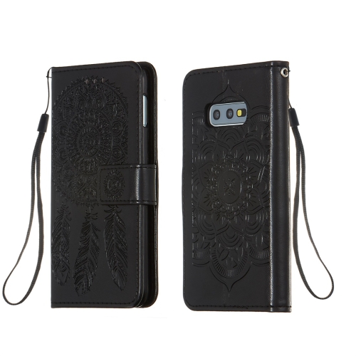 

For Galaxy S10e Dream Catcher Printing Horizontal Flip Leather Case with Holder & Card Slots & Wallet & Lanyard(Black)