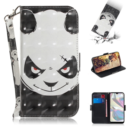 

For Galaxy A70e 3D Painting Horizontal Flip Leather Case with Holder & Card Slot & Wallet & Lanyard(Angry bear)