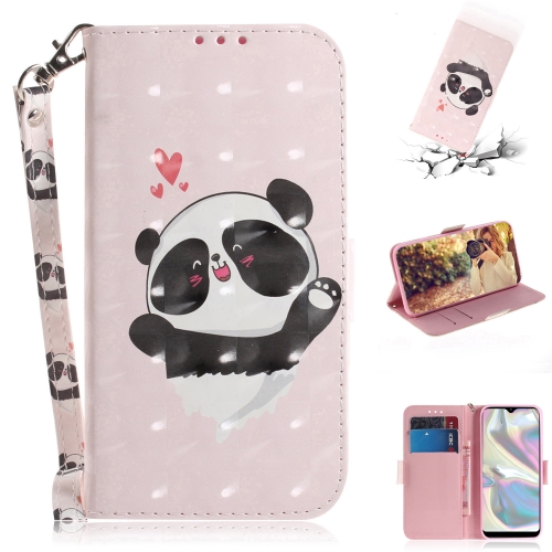 

For Galaxy A70e 3D Painting Horizontal Flip Leather Case with Holder & Card Slot & Wallet & Lanyard(Caring bear)