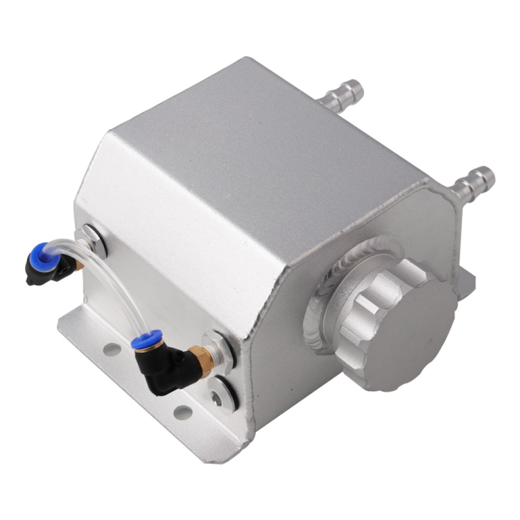 

FST009-BK Aluminum Radiator Coolant Overflow Bottle Recovery Water Tank Reservoir (Silver)