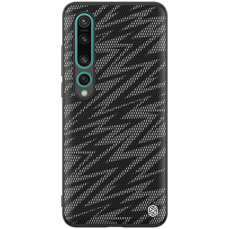 

For Xiaomi Mi 10 NILLKIN Glorious Series TPU + PC 3D Geometric Texture Reflective Mobile Phone Protective Case(Thunderbolt Texture)