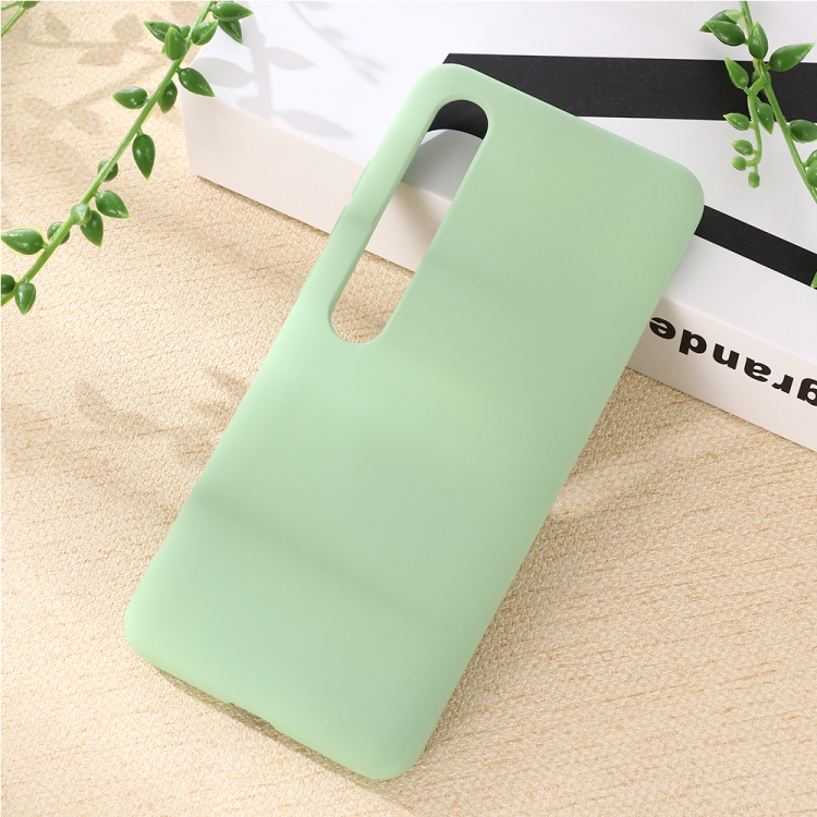 

For Xiaomi Mi 10 Pro 5G Solid Color Liquid Silicone Shockproof Coverage Case(Green)