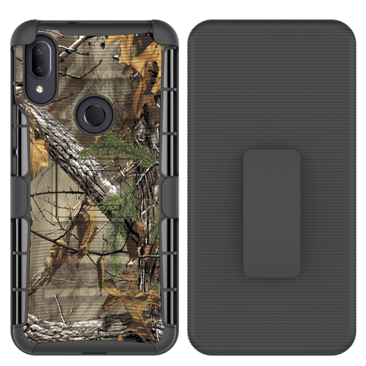 

For Alcatel 3V PC + Silicone Back Clip Sliding Sleeve Protective Case(Camouflage)