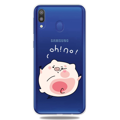 

For Galaxy A30 Lucency Painted TPU Protective(Hit The Face Pig)
