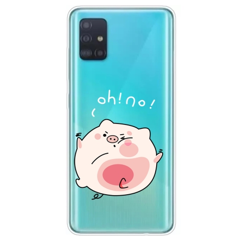 

For Galaxy A51 Lucency Painted TPU Protective(Hit The Face Pig)