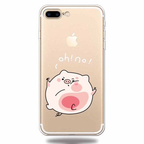 

For iPhone 7Plus / 8Plus Lucency Painted TPU Protective(Hit The Face Pig)