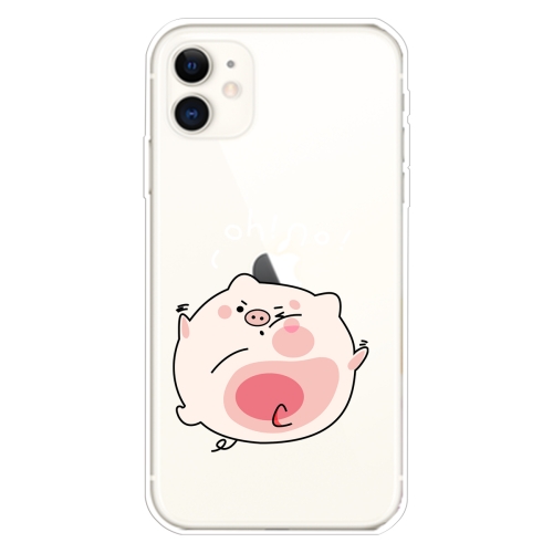 

For iPhone 11 Lucency Painted TPU Protective(Hit The Face Pig)