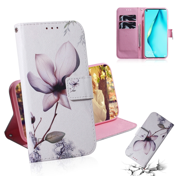 

For Huawei P40 Lite 3D Colored Drawing Horizontal Flip Leather Case with Holder & Card Slot & Wallet(Magnolia)