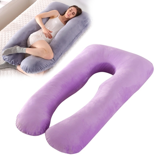 

80x158cm U Pregnancy Comfortable Pillows Maternity Belt Pregnant Side Sleepers Cushion(Velvet)