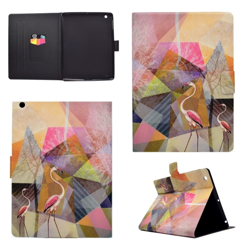 

For iPad 5 / 6 Horizontal Flip Leather Case with Holder & Card Slot & Sleep / Wake-up Function(Flamingo)