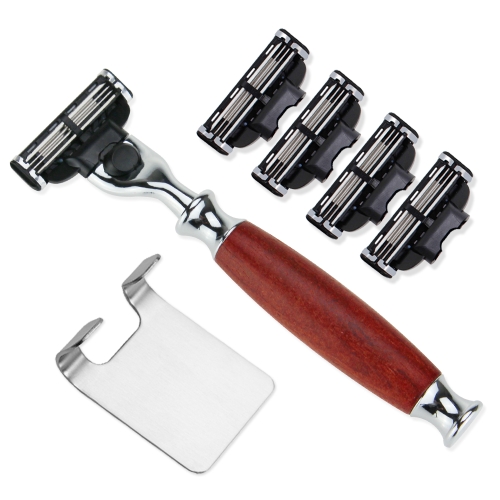 

AD-9 Mens Shaving Kit Safety Manual Shaver Replaceable Blade Razor Set