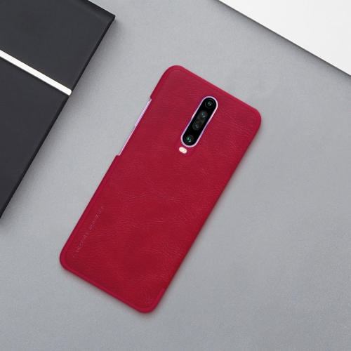 

For Xiaomi Redmi K30/K30 5G NILLKIN QIN Series Crazy Horse Texture Horizontal Flip Leather Case with Card Slot(Red)