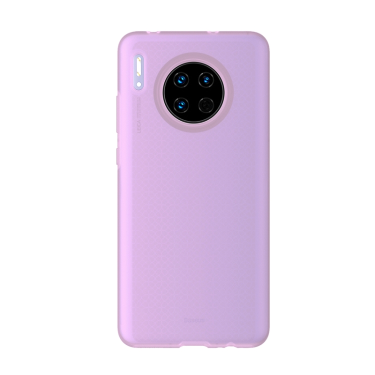 

For Huawei Mate 30 Baseus WIHWMATE30-GD05 Jelly Liquid Silicone Protective Case(Transparent Purple)