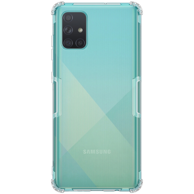 

For Galaxy A71 NILLKIN Shockproof TPU Transparent Soft Case(Gray)