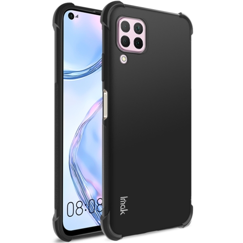 

For Huawei nova 6 SE / P40 Lite IMAK All-inclusive Shockproof Airbag TPU Protective Case, with Screen Protector(Metallic Black)