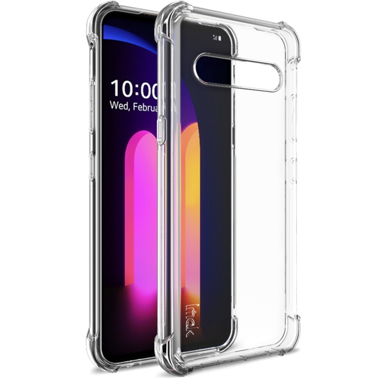 

For LG V60 ThinQ 5G IMAK All-inclusive Shockproof Airbag TPU Protective Case, with Screen Protector(Transparent)