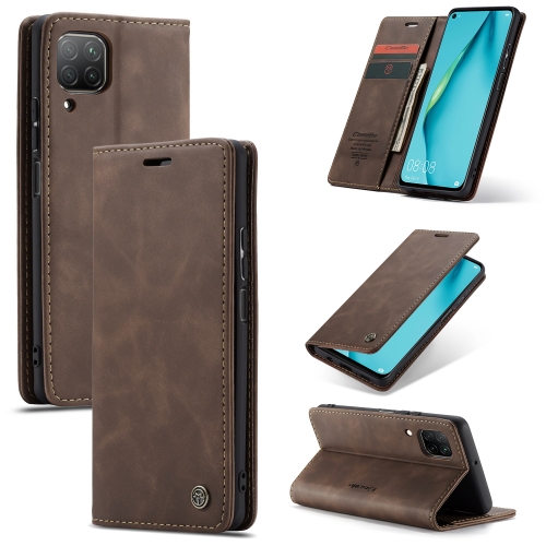 

For Huawei P40 Lite CaseMe-013 Multifunctional Horizontal Flip Leather Case with Card Slot & Holder & Wallet(Coffee)