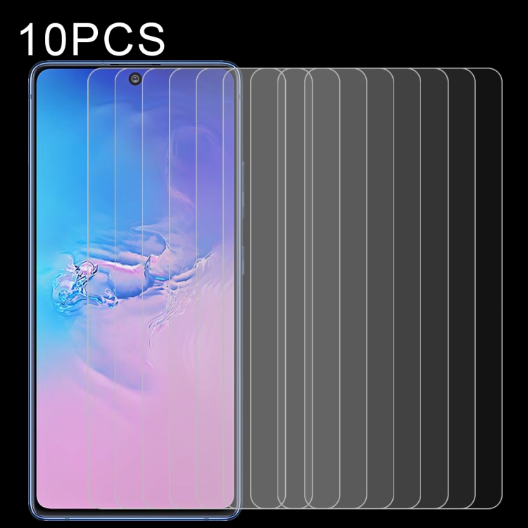 

For Galaxy S10 Lite 10 PCS 0.26mm 9H 2.5D Explosion-proof Non-full Screen Tempered Glass Film