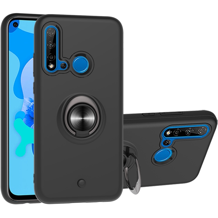 

For Huawei P20 lite (2019) & 2 In 1 PC + TPU Protective Case with 360 Degrees Rotating Ring Holder(Black)