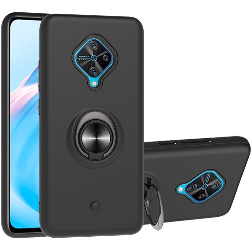 

For Vivo V17 & Y9s 2 In 1 PC + TPU Protective Case with 360 Degrees Rotating Ring Holder(Black)