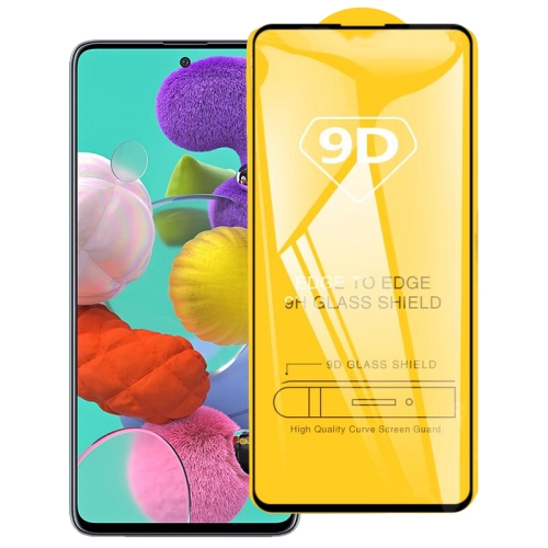 

For Galaxy A51 9D Full Glue Full Screen Tempered Glass Film