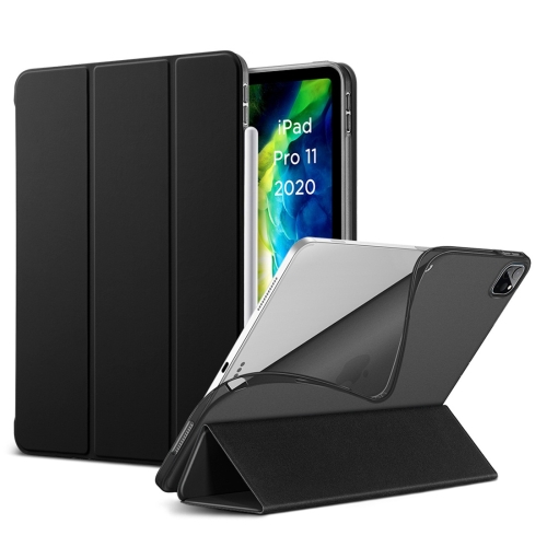 

For iPad Pro 11 (2020) ESR Rebound Serie Slim TPU Horizontal Flip Leather Case with Holder & Sleep / Wake-up Function(Black)