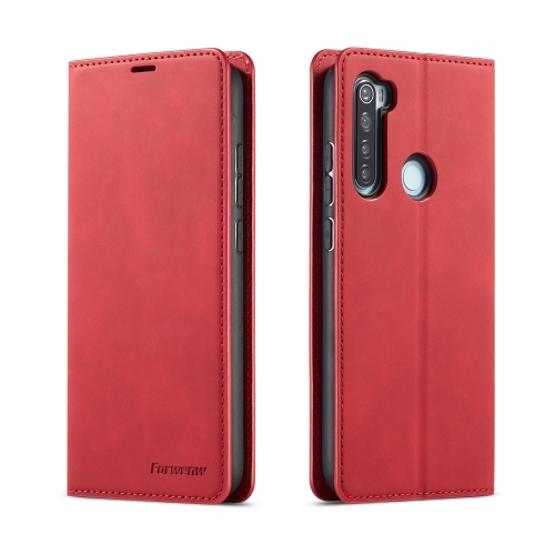 

For Xiaomi Redmi Note 8 Pro Forwenw Dream Series Oil Edge Strong Magnetism Horizontal Flip Leather Case with Holder & Card Slots & Wallet & Photo Frame(Red)