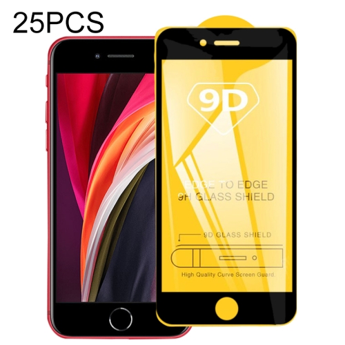 

25 PCS For iPhone 8 & 7 9D Full Glue Full Screen Tempered Glass Film