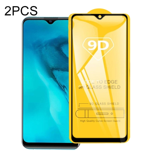 

For Vivo Y11 2019 25 PCS 9D Full Glue Full Screen Tempered Glass Film