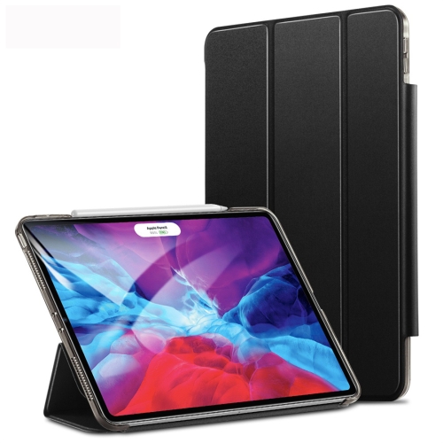 

For iPad Pro 12.9 (2020) ESR Yippee Color Seires PU Horizontal Flip Leather Case with Hasp & Holder & Sleep / Wake-up Function(Black)