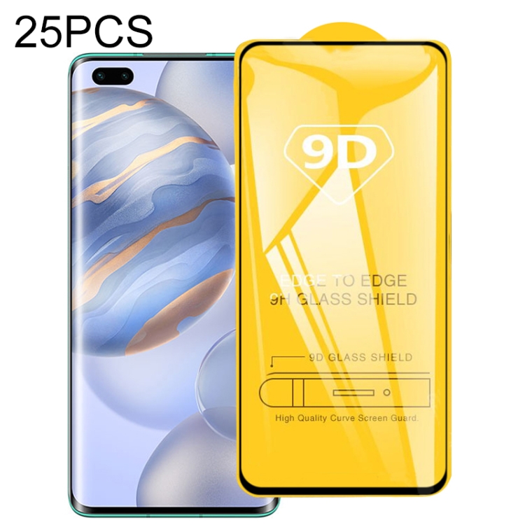 

For Huawei Honor 30 Pro 25 PCS 9D Full Glue Full Screen Tempered Glass Film