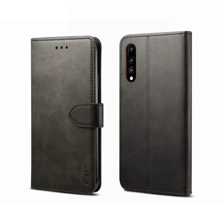 

For Huawei P20 Pro GUSSIM Business Style Horizontal Flip Leather Case with Holder & Card Slots & Wallet(Black)