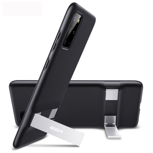 

For Galaxy S20+ ESR Air Shield Boost Serie Shockproof PC + TPU Metal Protective Case with Holder(Solid Black)