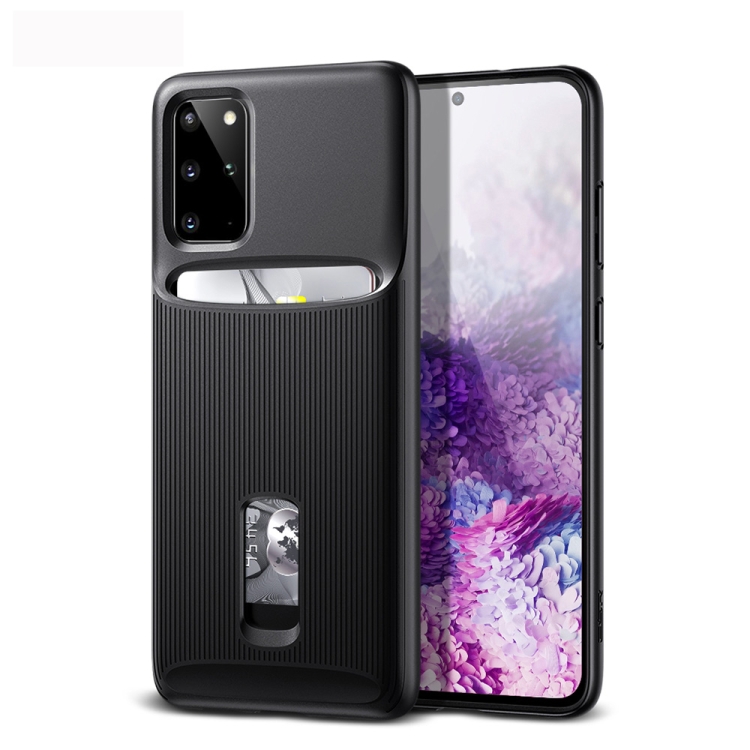 

For Galaxy S20+ ESR Wallet Armor Serie TPU + PC Protective Case with Card Slots(Black)