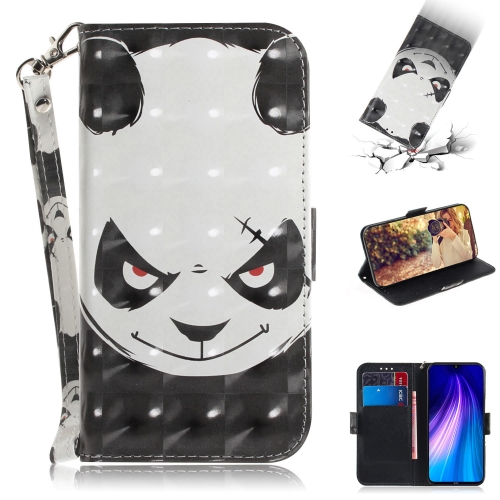 

For Xiaomi Redmi Note 8T 3D Formula Pattern Magnetic Attraction Horizontal Flip Leather Case with Lanyard, Support Holder & Card Slot & Wallet(Angry Bear)