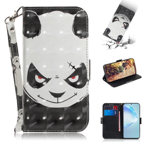 

For Galaxy S20+ 3D Formula Pattern Magnetic Attraction Horizontal Flip Leather Case with Lanyard, Support Holder & Card Slot & Wallet(Angry Bear)