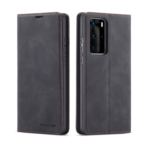 

For Huawei P40 Pro / P40 Forwenw Dream Series Oil Edge Strong Magnetism Horizontal Flip Leather Case with Holder & Card Slots & Wallet & Photo Frame(Black)