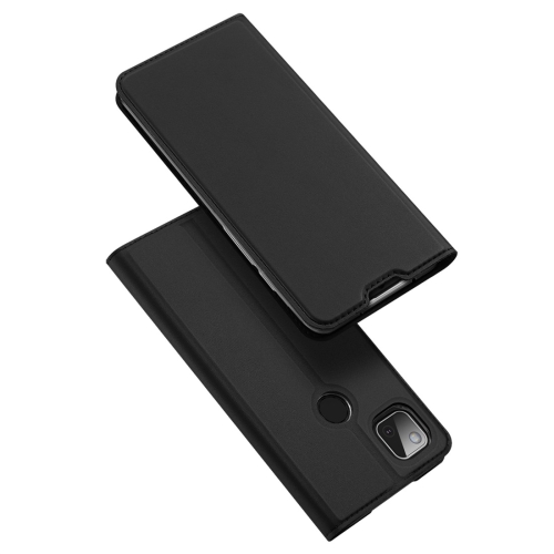 

For Google Pixel 4a DUX DUCIS Skin Pro Series Horizontal Flip PU + TPU Leather Case, with Holder & Card Slots(Black)