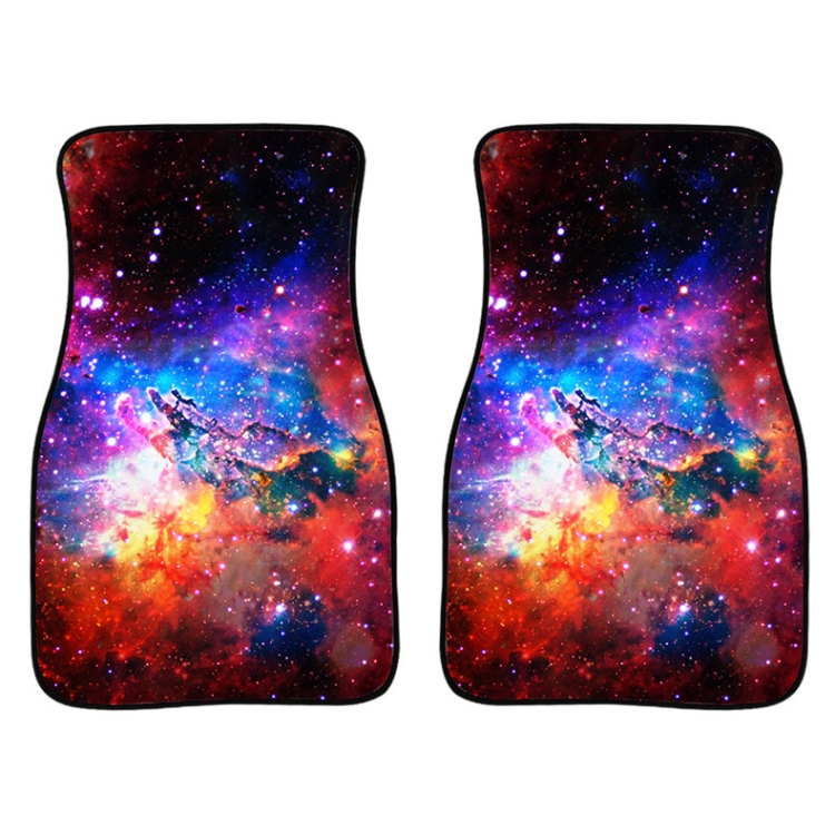 

2 in 1 Universal Printing Auto Car Floor Mats Set, Style:C0161GO