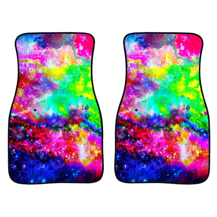 

2 in 1 Universal Printing Auto Car Floor Mats Set, Style:C0166GO