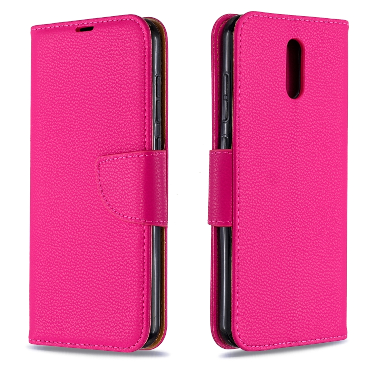 

For Nokia 2.3 Pure Color Horizontal Flip PU Leather Case with Holder & Card Slots & Wallet & Lanyard(Rose Red)