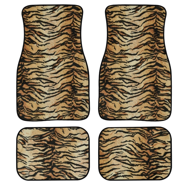 

4 in 1 Leopard Print Universal Printing Auto Car Floor Mats Set, Style:HN1407GP