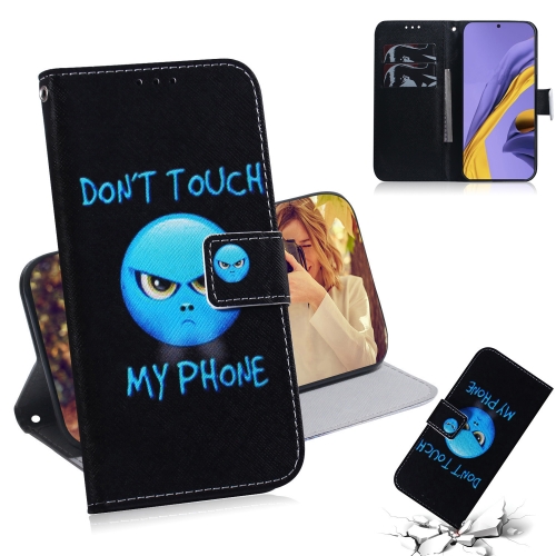 

For Galaxy A51 Combined Pattern Magnetic Attraction Horizontal Flip Leather Case, Support Holder & Card Slot & Wallet(Anger)